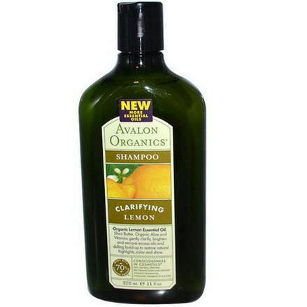 Avalon Organics, Shampoo, Clarifying Lemon 325ml