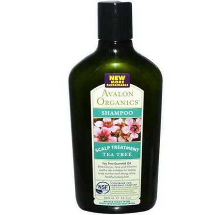 Avalon Organics, Shampoo, Scalp Treatment Tea Tree 325ml