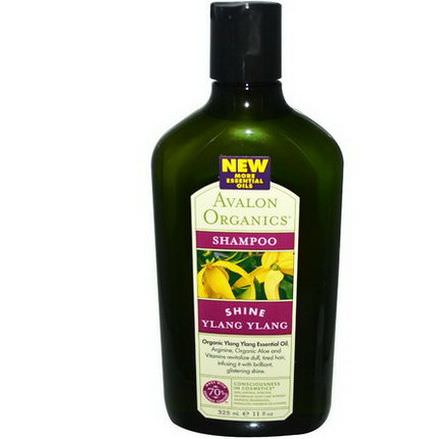 Avalon Organics, Shampoo, Shine Ylang Ylang 325ml