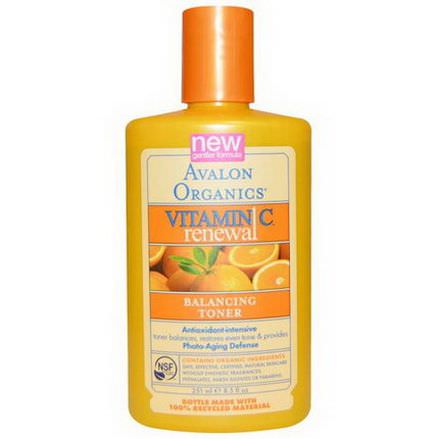 Avalon Organics, Vitamin C Renewal, Balancing Toner 251ml