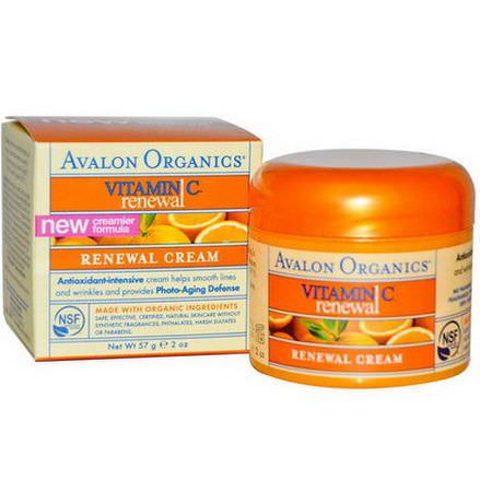 Avalon Organics, Vitamin C Renewal Cream 57g