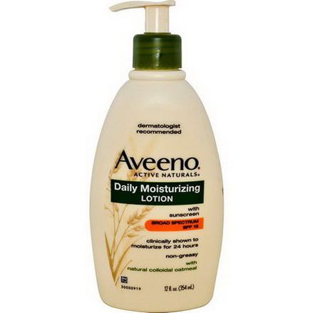 Aveeno, Active Naturals, Daily Moisturizing Lotion with Sunscreen, SPF 15 354ml