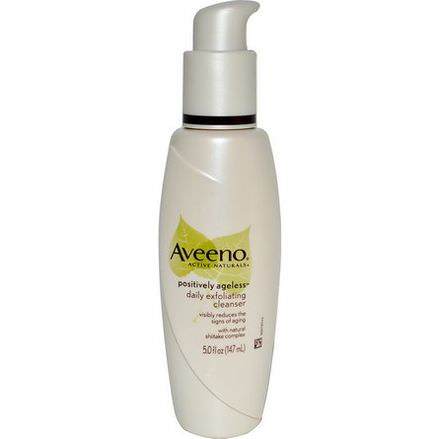 Aveeno, Active Naturals, Positively Ageless, Daily Exfoliating Cleanser 147ml