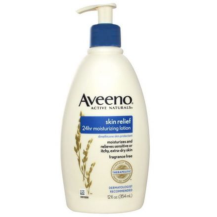 Aveeno, Active Naturals, Skin Relief 24hr Moisturizing Lotion, Fragrance Free 354ml