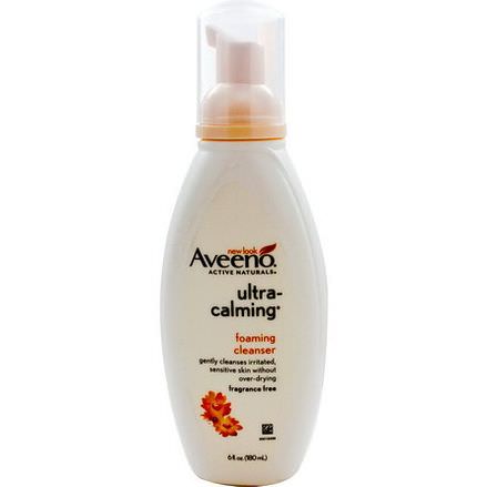 Aveeno, Active Naturals, Ultra-Calming, Foaming Cleanser, Fragrance Free 180ml