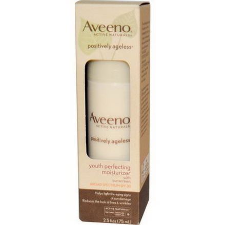 Aveeno, Active Naturals, Youth Perfecting Moisturizer with Sunscreen, SPF 30 75ml