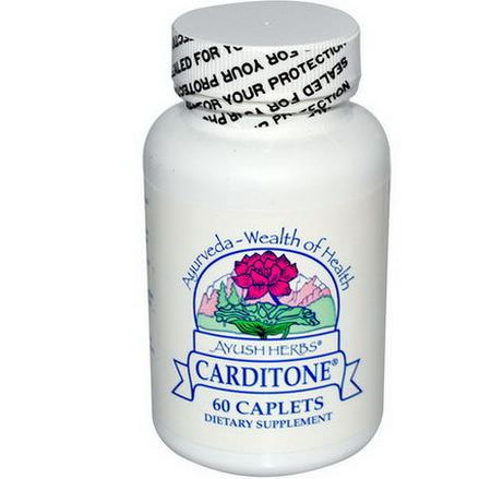 Ayush Herbs Inc. Carditone, 60 Caplets