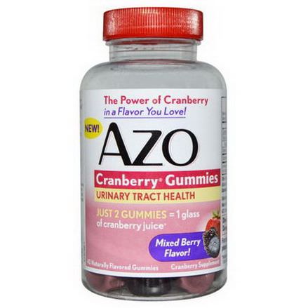 Azo, Cranberry Gummies, Mixed Berry Flavor, 40 Gummies