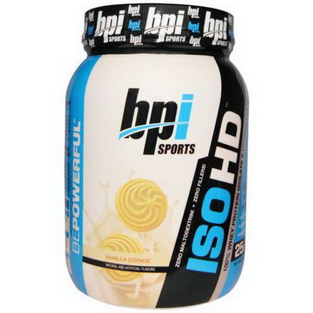 BPI Sports, ISO HD, 100% Whey Protein Isolate&Hydrolysate, Vanilla Cookie 720g
