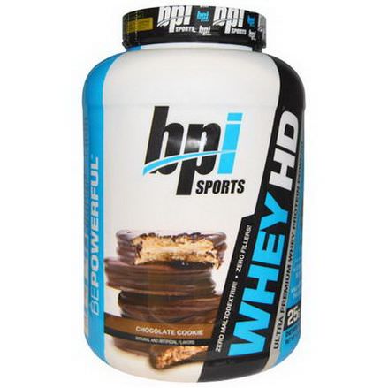 BPI Sports, Whey HD, Ultra Premium Whey Protein Powder, Chocolate Cookie 2,156g