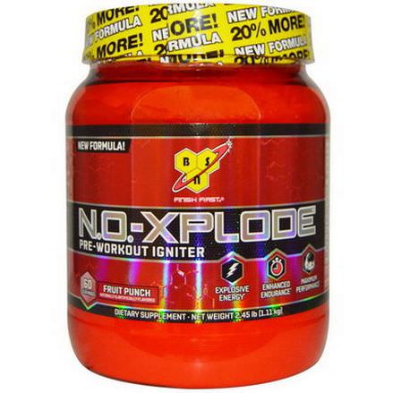 BSN, N.O.-Xplode, Pre-Workout Igniter, Fruit Punch 1.11 kg