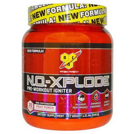 BSN, N.O.-Xplode, Pre-Workout Igniter, Non-Caffeinated, Fruit Punch 548g