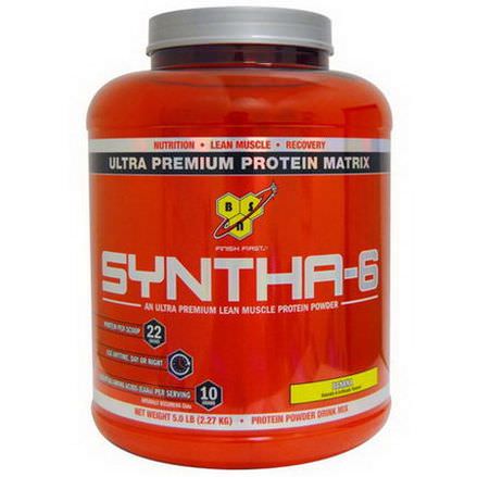 BSN, Syntha-6, Ultra Premium Protein Matrix, Banana 2.27 kg