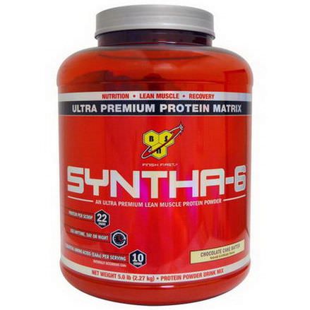 BSN, Syntha 6, Ultra Premium Protein Matrix, Chocolate Cake Batter 2.27 kg