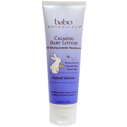 Babo Botanicals, Calming Baby Lotion, Lavender 125ml