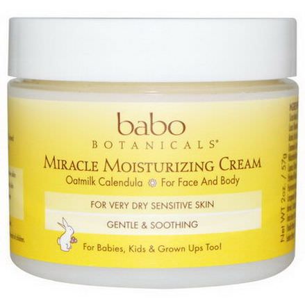 Babo Botanicals, Miracle Moisturizing Cream, Oatmilk Calendula 57g