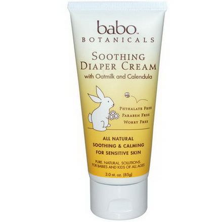Babo Botanicals, Soothing Diaper Cream 85g