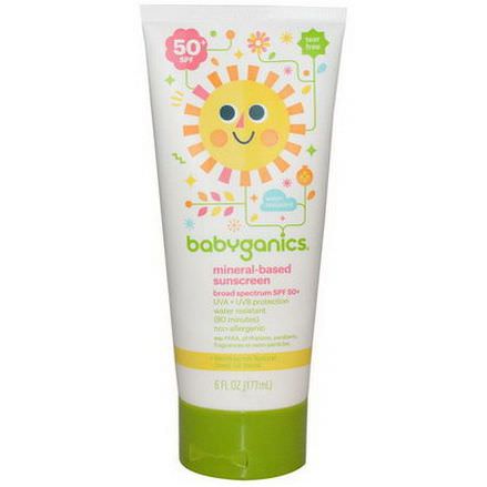BabyGanics, Mineral-Based Sunscreen, 50+ SPF 177ml