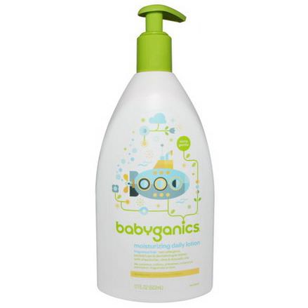 BabyGanics, Extra Gentle, Moisturizing Daily Lotion, Fragrance Free 502ml