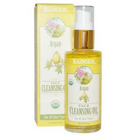 Badger Company, Argan Face Cleansing Oil, For All Skin Types 59.1ml