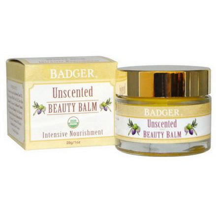 Badger Company, Beauty Balm, Unscented 28g