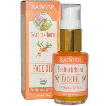 Badger Company, Seabuckthorn Face Oil, For Normal/Dry Skin 29.5ml