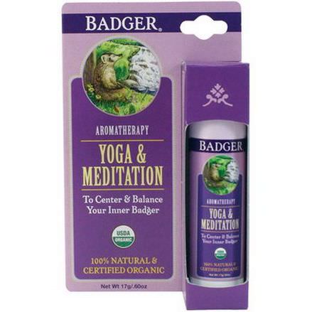 Badger Company, Yoga&Meditation, Cedarwood&Mandarin 17g