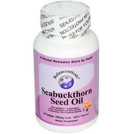 Balanceuticals, Seabuckthorn Seed Oil, 500mg, 60 Softgels