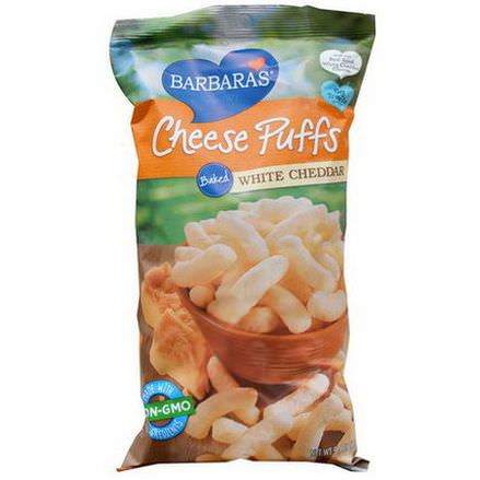 Barbara's Bakery, Cheese Puffs Baked, White Cheddar 155g