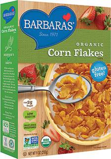 Barbara's Bakery, Organic, Corn Flakes Cereal 255g