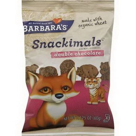 Barbara's Bakery, Snackimals, Animal Cookies, Double Chocolate 60g