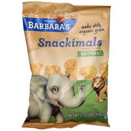 Barbara's Bakery, Snackimals, Animal Cookies, Oatmeal 60g