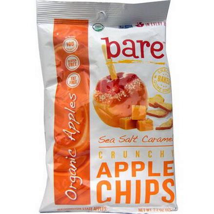 Bare Fruit, Crunchy Apple Chips, Sea Salt Caramel 63g