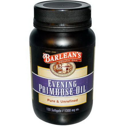 Barlean's, Evening Primrose Oil, 1300mg, 120 Softgels