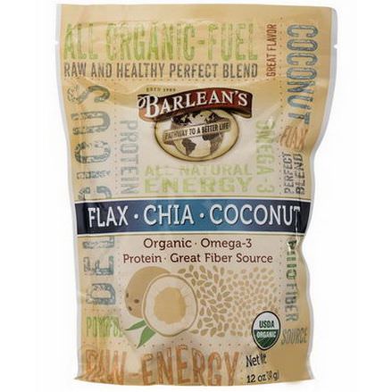 Barlean's, Flax-Chia-Coconut Blend 340g