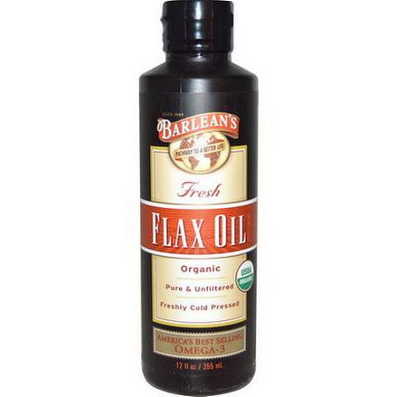 Barlean's, Organic, Flax Oil, Omega-3 355ml