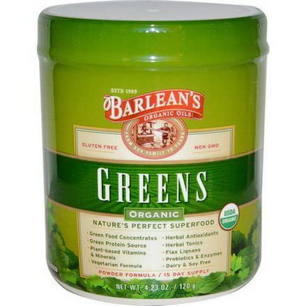 Barlean's, Organic Greens 120g