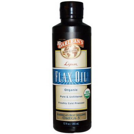 Barlean's, Organic Lignan Flax Oil 355ml