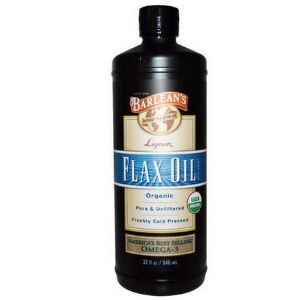 Barlean's, Organic Lignan Flax Oil 946ml