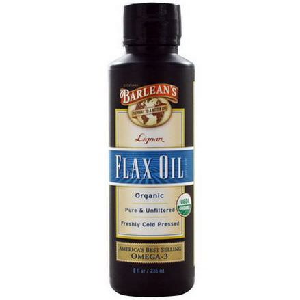 Barlean's, Organic Lignan Flax Oil 236ml