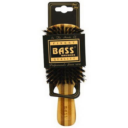 Bass Brushes, Classic Men's Club Brush Soft, Wet/Dry, 1 Hair Brush