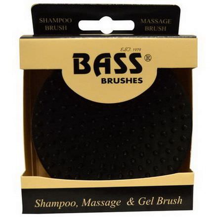 Bass Brushes, Shampoo, Massage&Gel Brush, Soft Nylon Bristle, 1 Brush