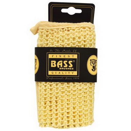 Bass Brushes, Sisal Cloth, 100% Natural Fibers, Large Wash Cloth, Firm, 1 Piece