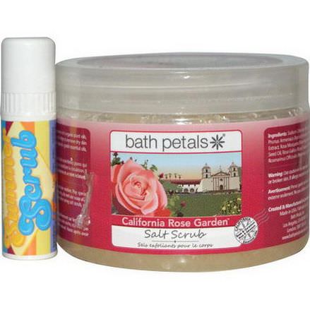 Bath Petals, Salt Scrub, California Rose Garden 567g with 1 oz Summer Scrub