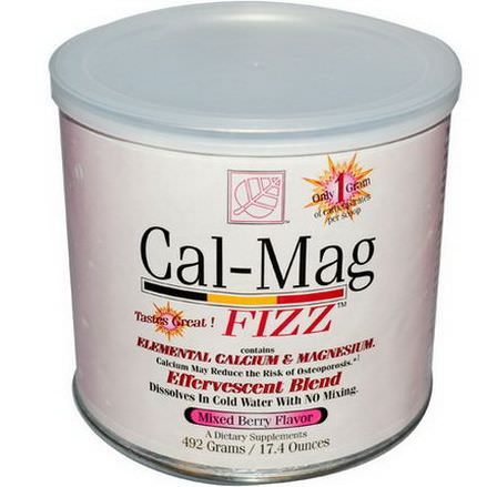 Baywood, Cal-Mag Fizz, Mixed Berry Flavor 492g
