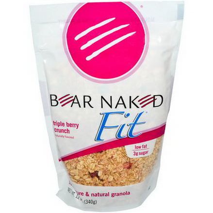 Bear Naked, Fit, 100% Pure&Natural Granola, Triple Berry Crunch 340g