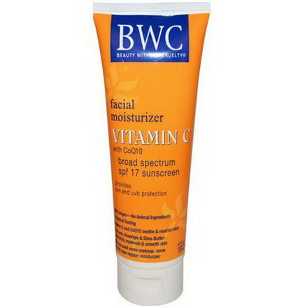 Beauty Without Cruelty, Facial Moisturizer, Vitamin C with CoQ10, SPF 17 118ml