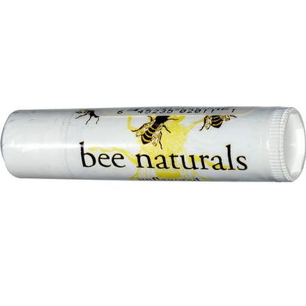 Bee Naturals, Lip Balm, Unflavored, 0.15 oz