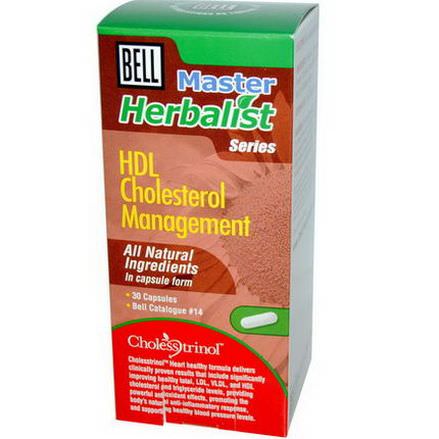 Bell Lifestyle, Master Herbalist Series, HDL Cholesterol Management, 30 Capsules