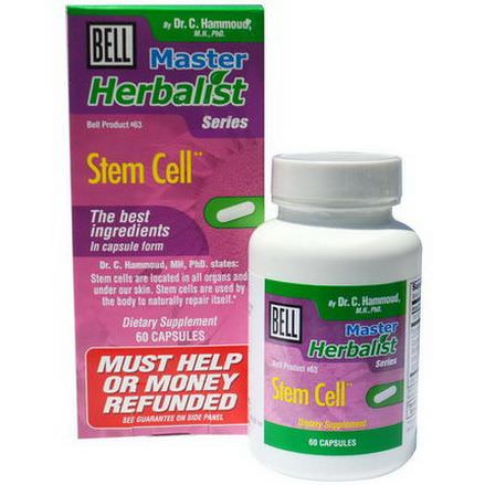 Bell Lifestyle, Master Herbalist Series, Stem Cell Activator, 60 Capsules